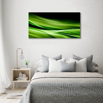 Tableau photo sur toile Fond de vagues vertes