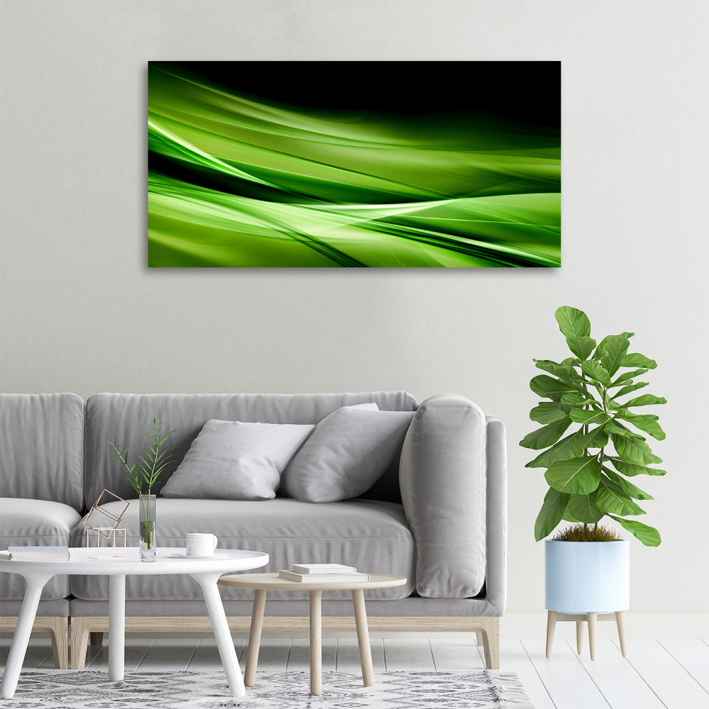 Tableau photo sur toile Fond de vagues vertes