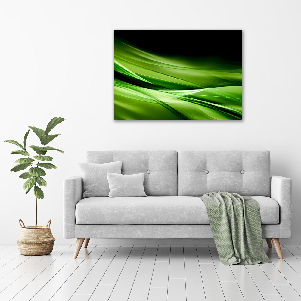 Tableau photo sur toile Fond de vagues vertes