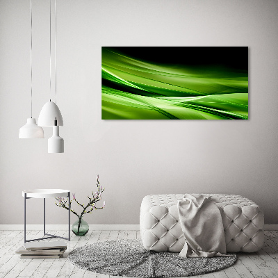 Tableau photo sur toile Fond de vagues vertes