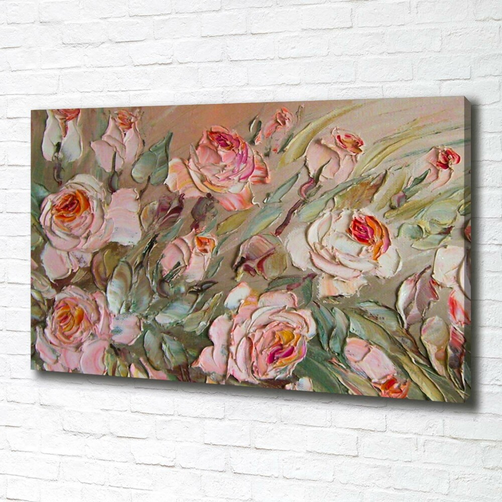 Tableau toile imprimée Roses