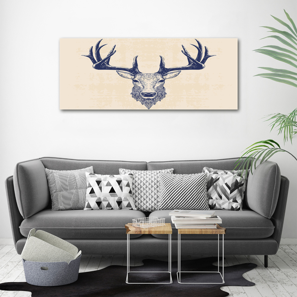 Tableau mural sur toile Tête de cerf