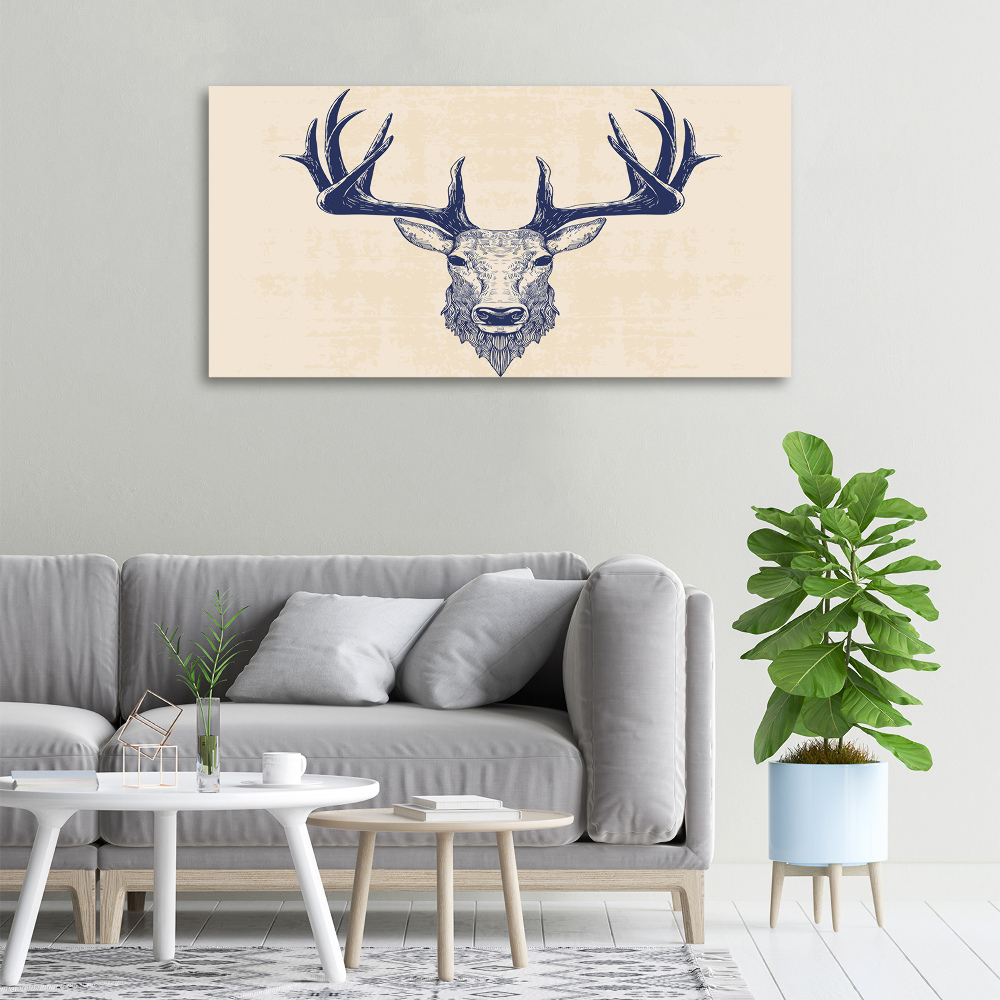 Tableau mural sur toile Tête de cerf