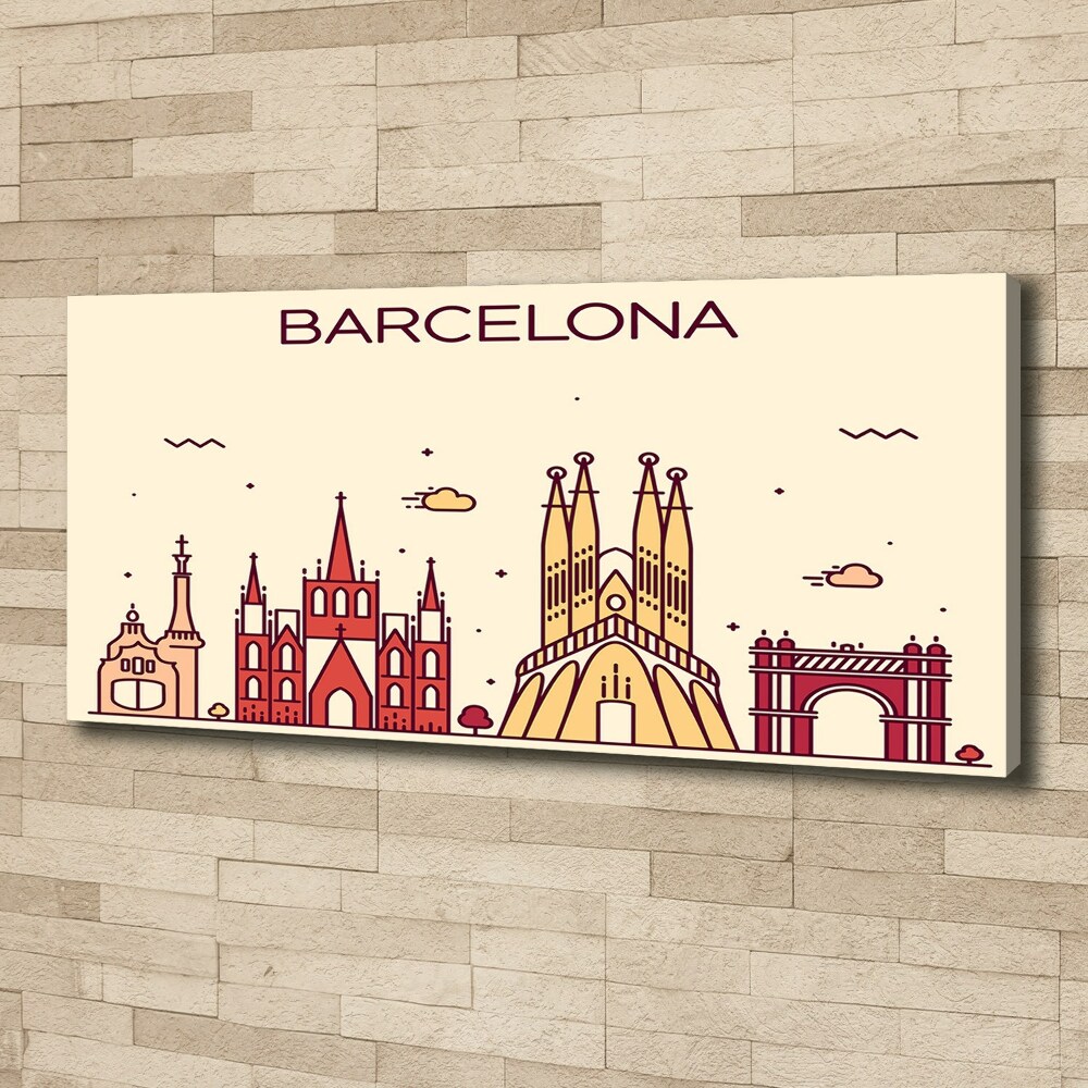 Tableau imprimé sur toile Inscription à Barcelone