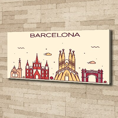 Tableau imprimé sur toile Inscription à Barcelone