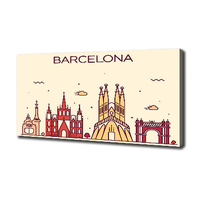 Tableau imprimé sur toile Inscription à Barcelone