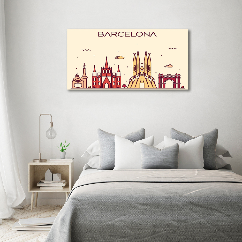 Tableau imprimé sur toile Inscription à Barcelone