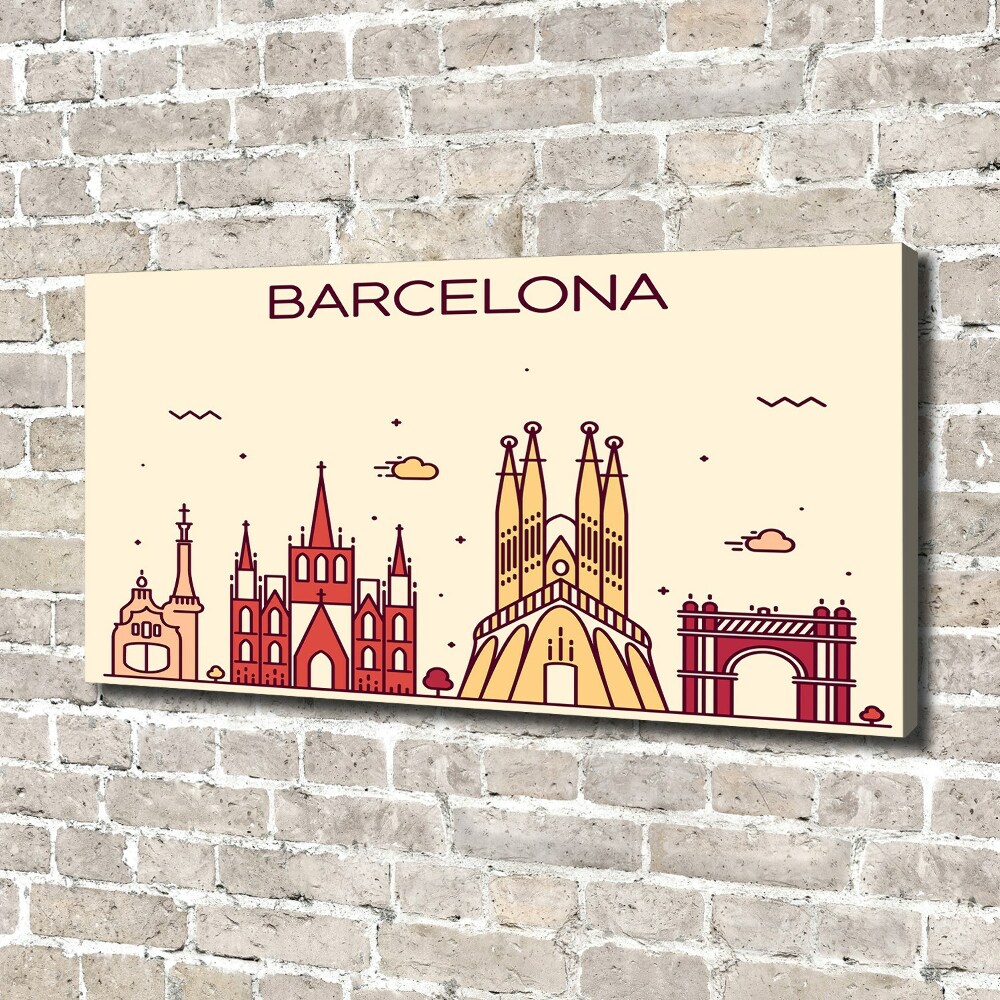 Tableau imprimé sur toile Inscription à Barcelone