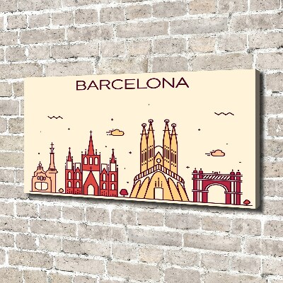 Tableau imprimé sur toile Inscription à Barcelone