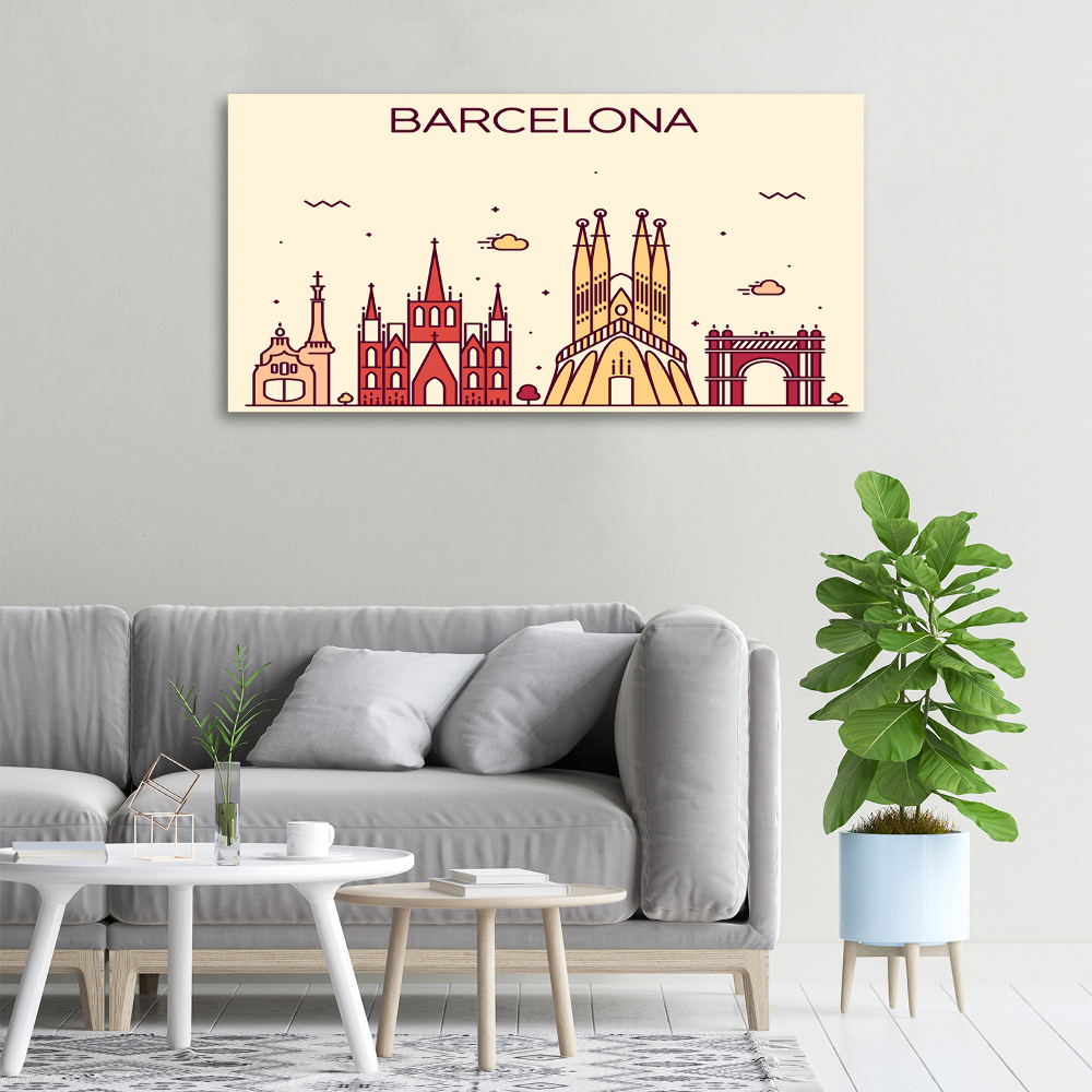 Tableau imprimé sur toile Inscription à Barcelone