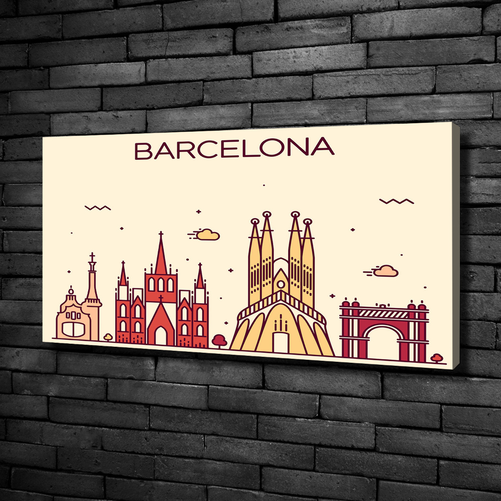 Tableau imprimé sur toile Inscription à Barcelone