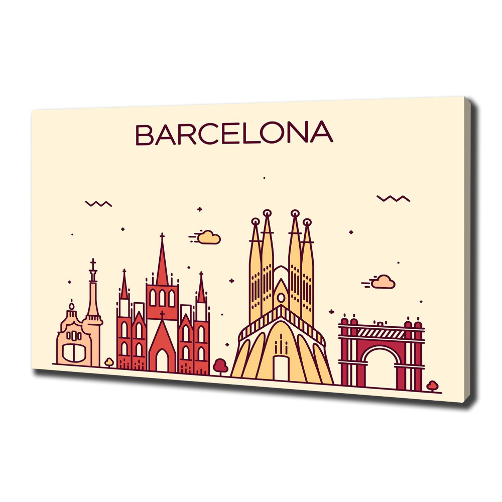 Tableau imprimé sur toile Inscription à Barcelone