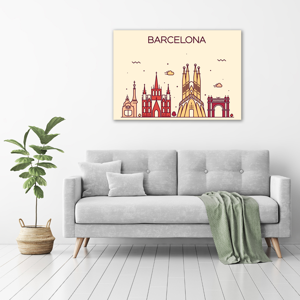 Tableau imprimé sur toile Inscription à Barcelone