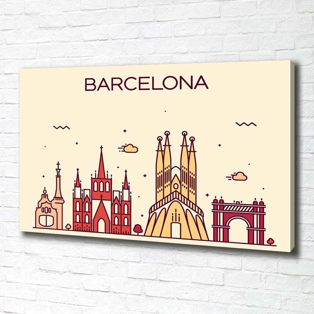 Tableau imprimé sur toile Inscription à Barcelone