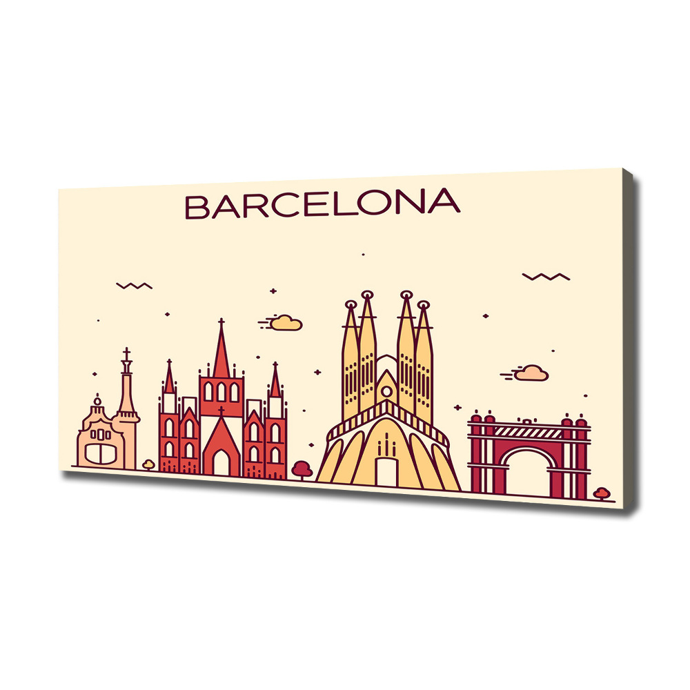 Tableau imprimé sur toile Inscription à Barcelone