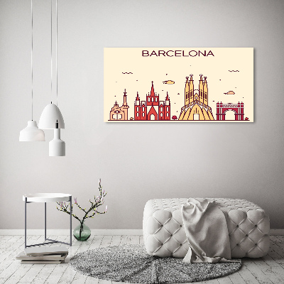 Tableau imprimé sur toile Inscription à Barcelone