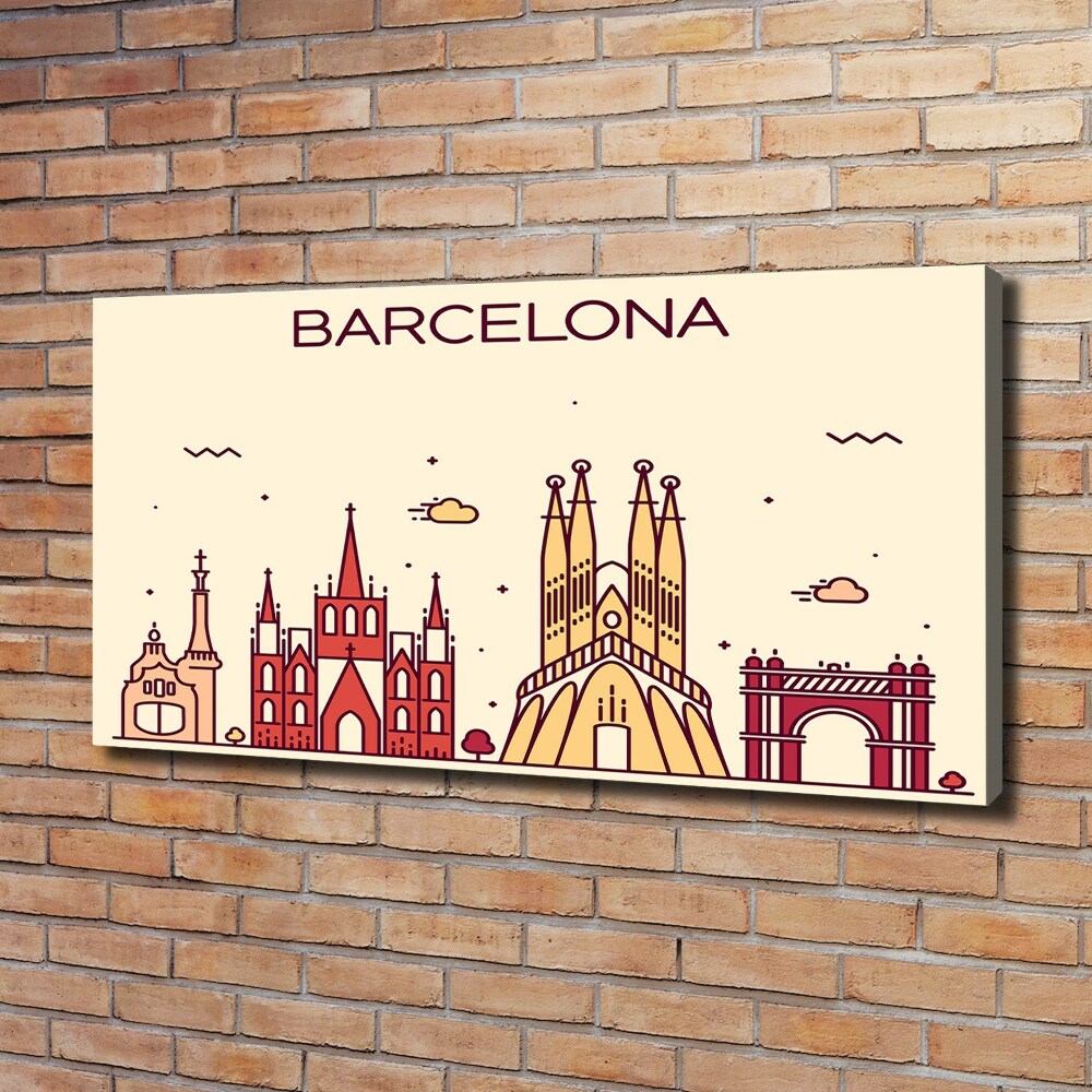 Tableau imprimé sur toile Inscription à Barcelone