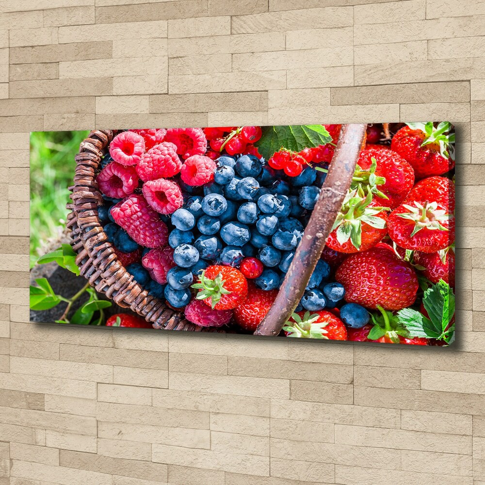 Tableau photo sur toile Corbeille de fruits de forêt