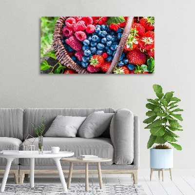 Tableau photo sur toile Corbeille de fruits de forêt