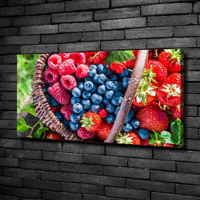 Tableau photo sur toile Corbeille de fruits de forêt