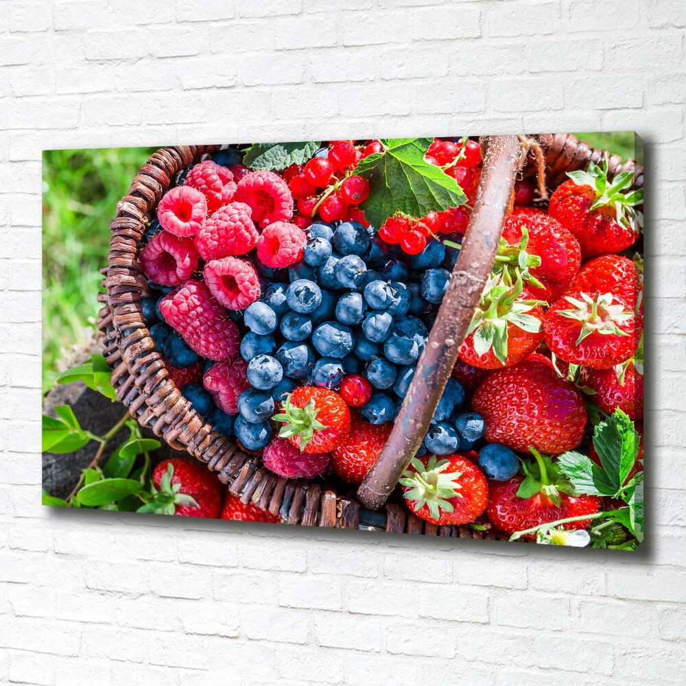 Tableau photo sur toile Corbeille de fruits de forêt