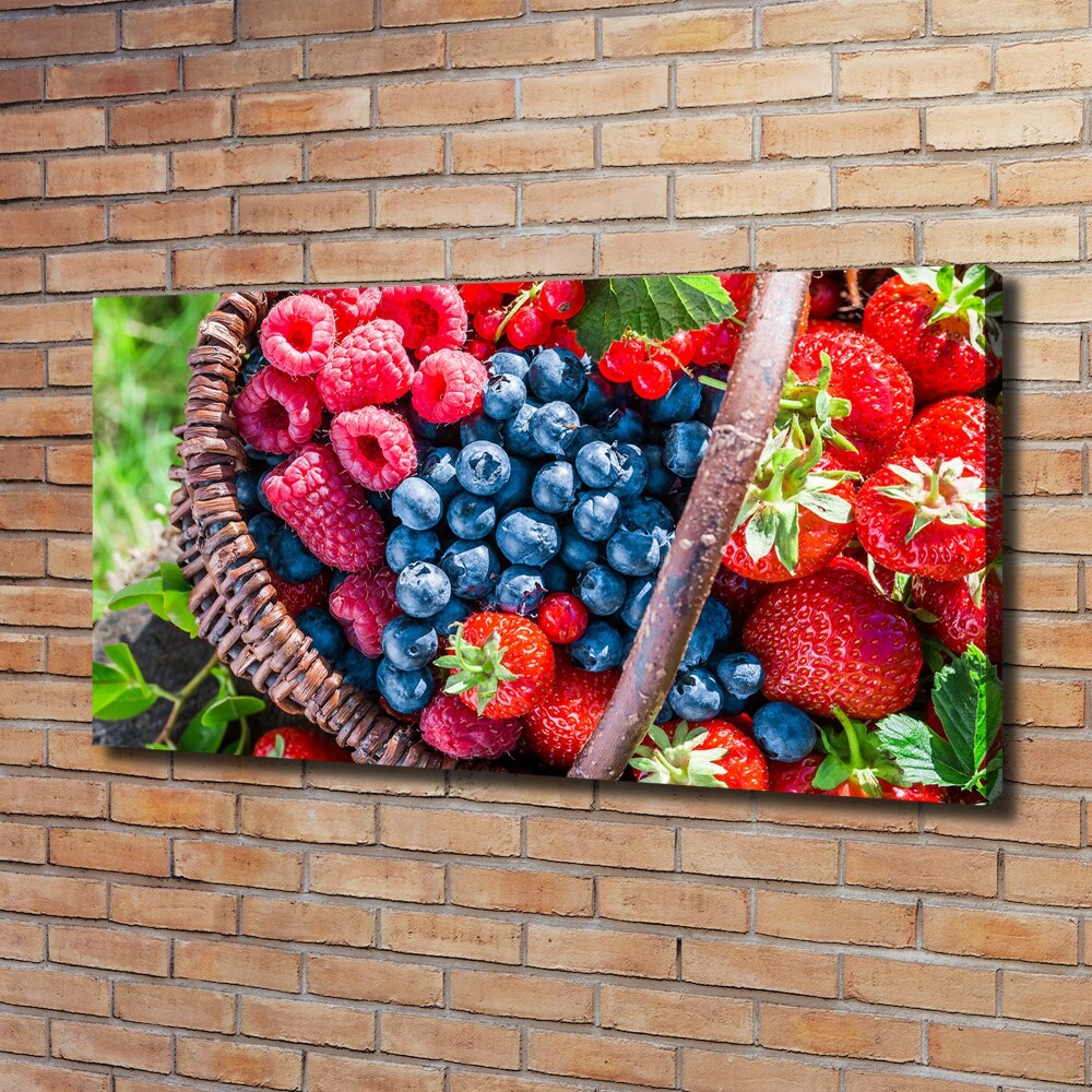 Tableau photo sur toile Corbeille de fruits de forêt