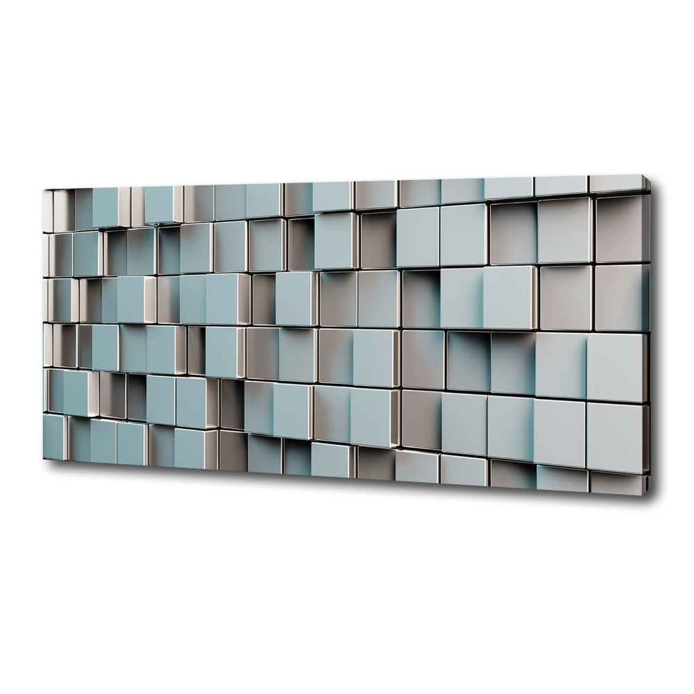 Tableau sur toile Mur de cubes