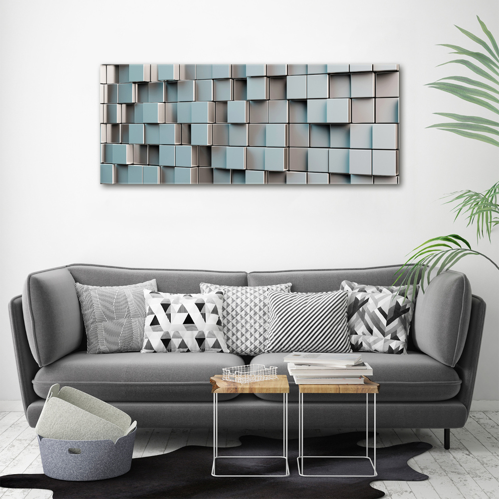 Tableau sur toile Mur de cubes