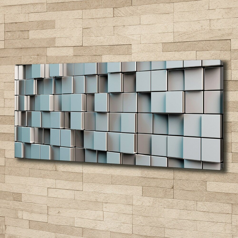 Tableau sur toile Mur de cubes