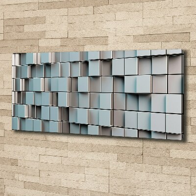 Tableau sur toile Mur de cubes