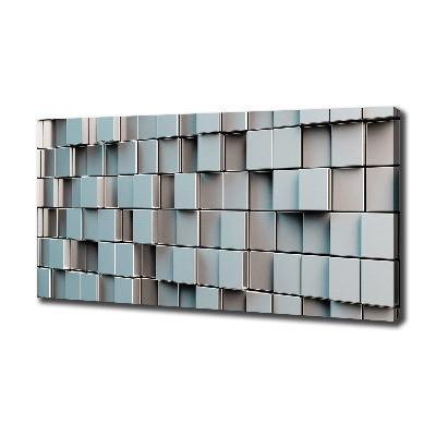 Tableau sur toile Mur de cubes