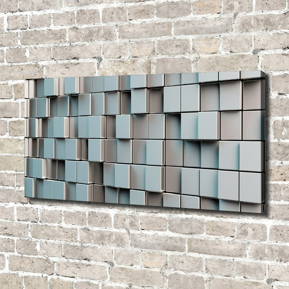 Tableau sur toile Mur de cubes