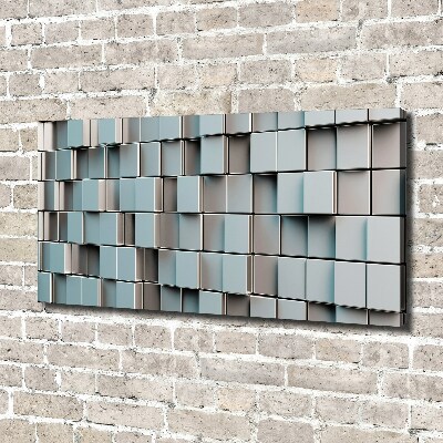 Tableau sur toile Mur de cubes