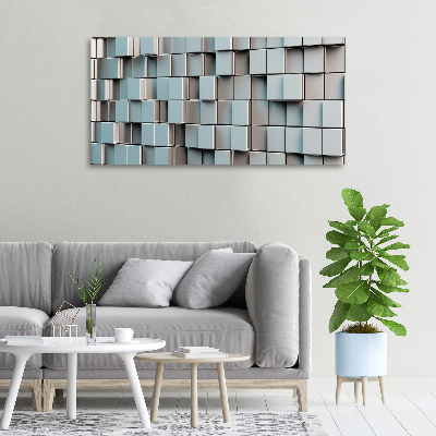 Tableau sur toile Mur de cubes