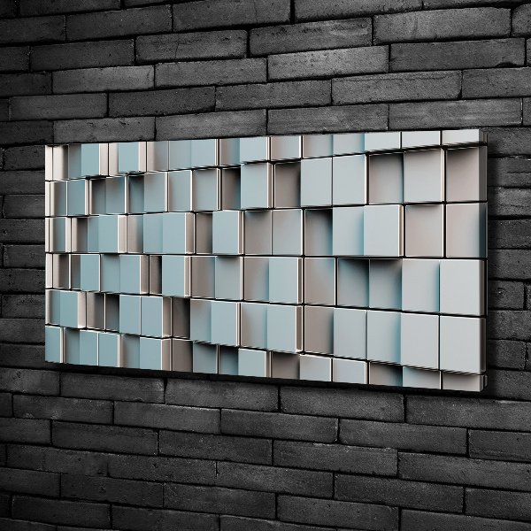 Tableau sur toile Mur de cubes