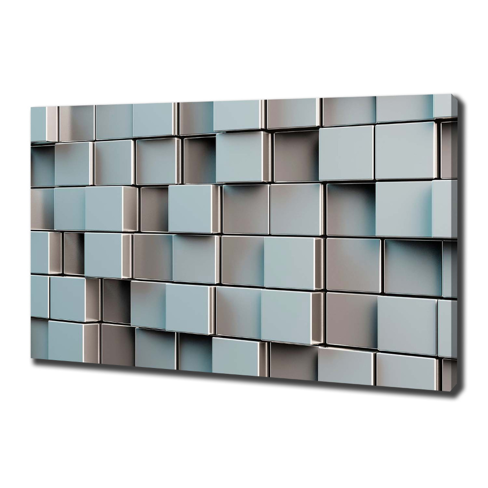 Tableau sur toile Mur de cubes