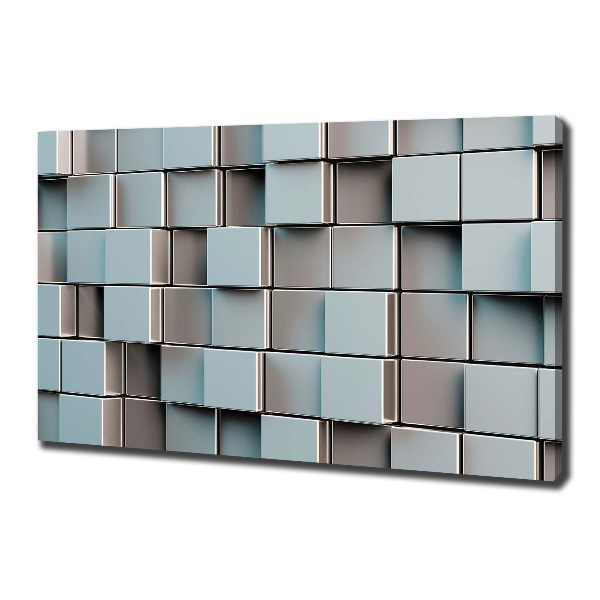 Tableau sur toile Mur de cubes