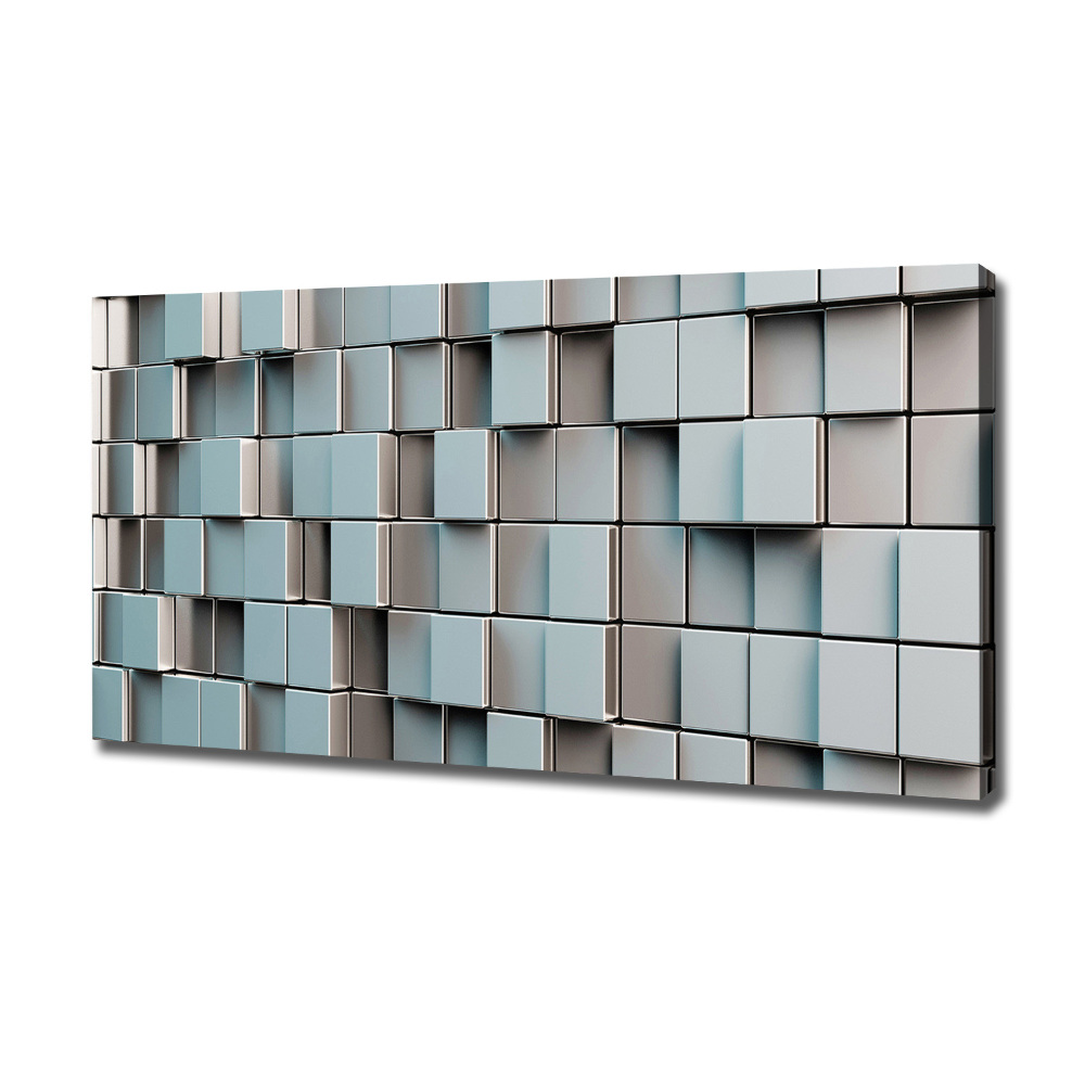 Tableau sur toile Mur de cubes