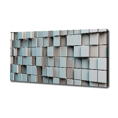 Tableau sur toile Mur de cubes