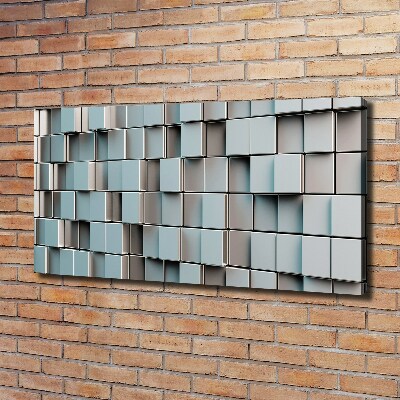 Tableau sur toile Mur de cubes