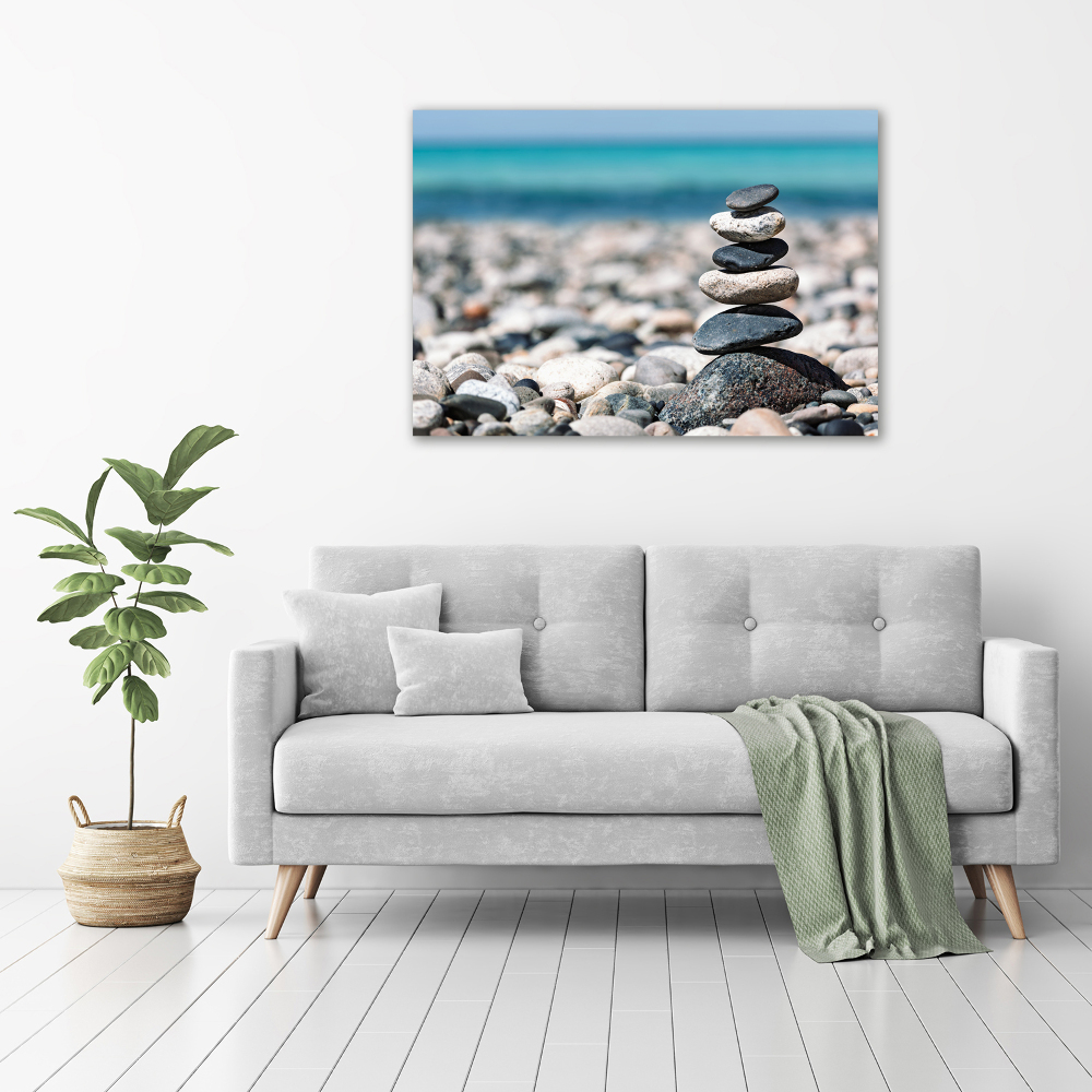 Tableau photo sur toile Pile de pierres