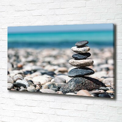 Tableau photo sur toile Pile de pierres