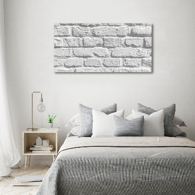 Tableau sur toile Grande brique blanche