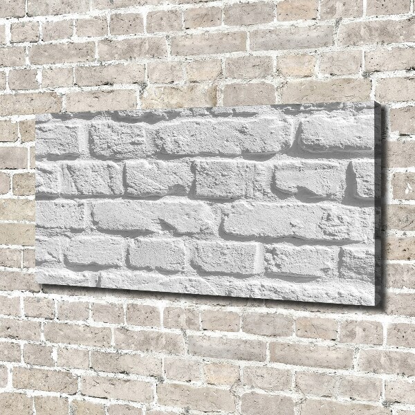Tableau sur toile Grande brique blanche
