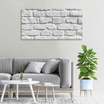 Tableau sur toile Grande brique blanche