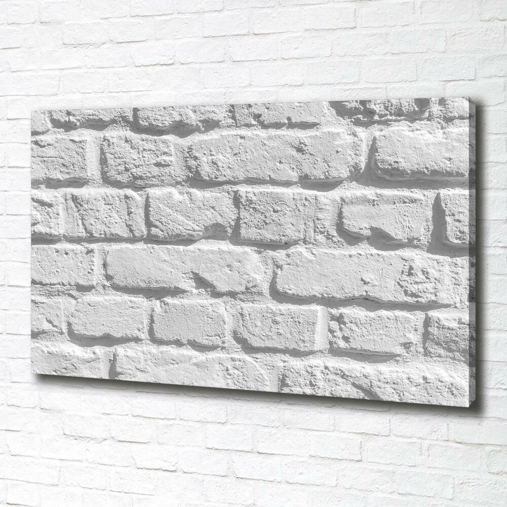 Tableau sur toile Grande brique blanche