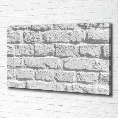 Tableau sur toile Grande brique blanche