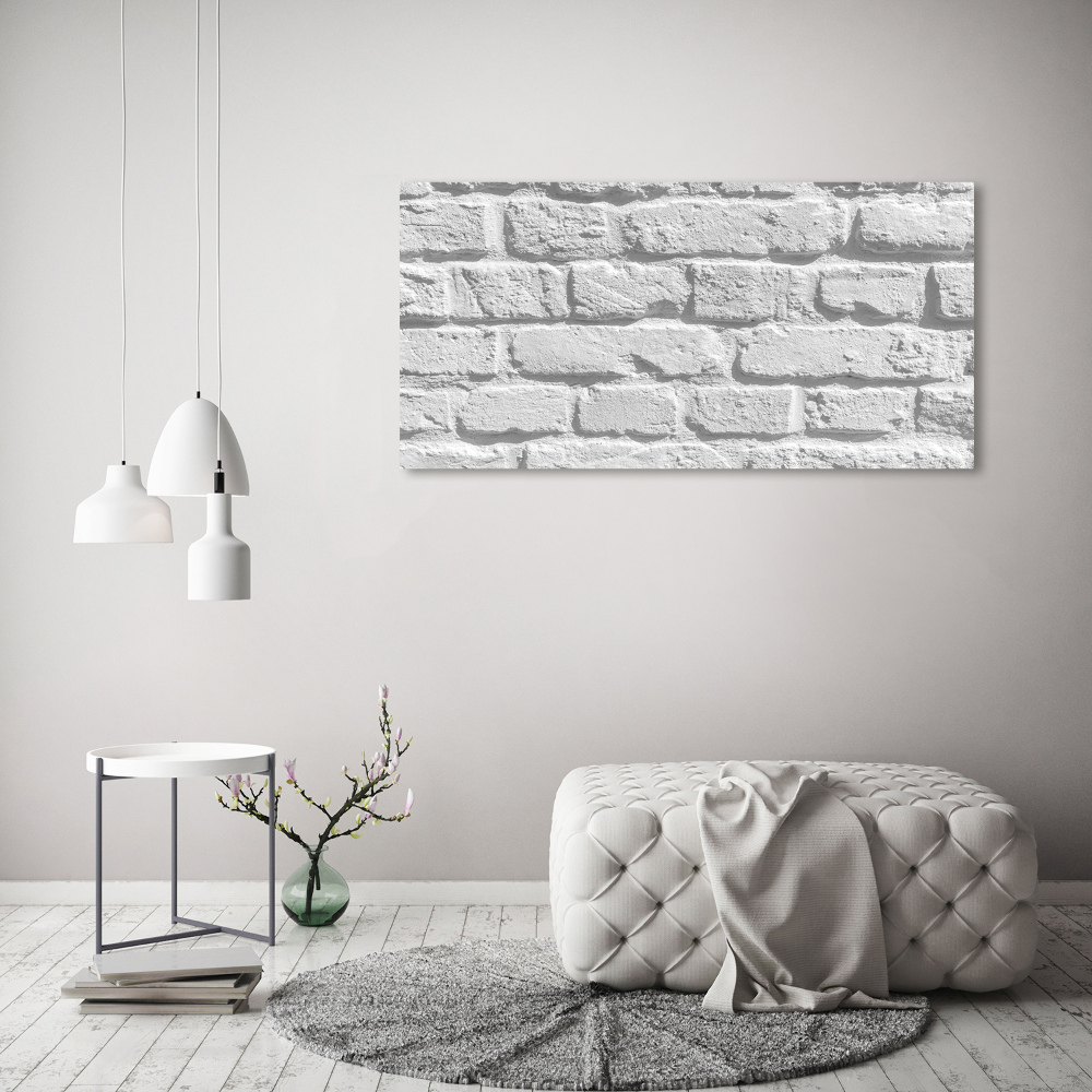 Tableau sur toile Grande brique blanche