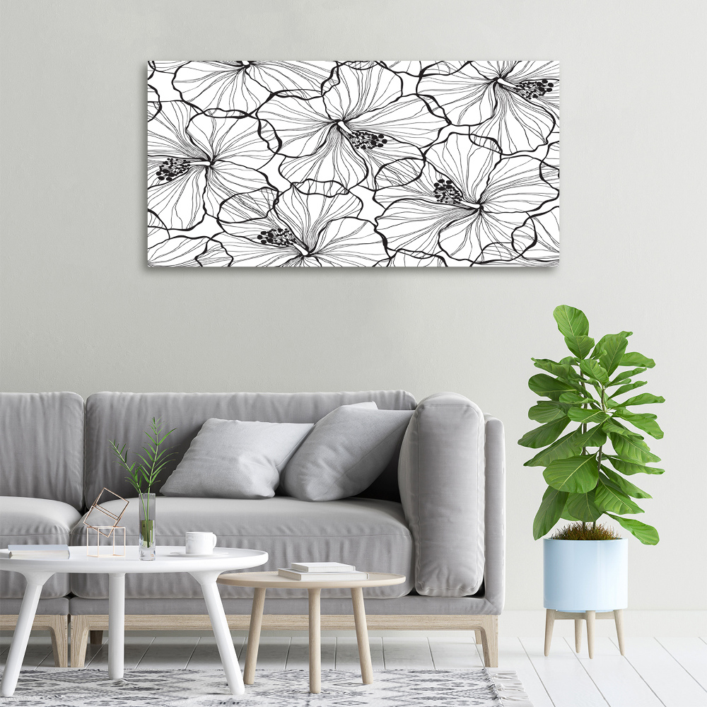 Tableau imprimé sur toile Fleurs hawaïennes