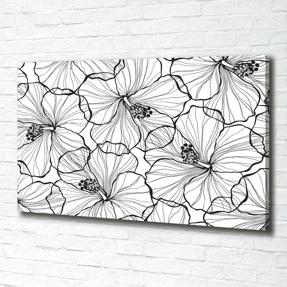 Tableau imprimé sur toile Fleurs hawaïennes